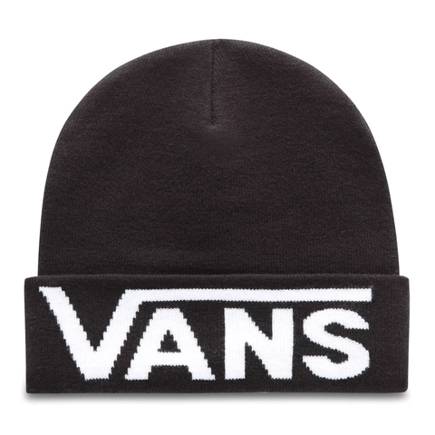 Vans Mens Drop V Tall Cuff Beanie - Black/White