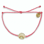 Pura Vida Gold Be A Rainbow Charm Bracelet ~ Pink