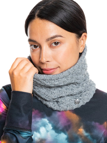 Roxy Womens Blizzard Neck Warmer - Heather Grey