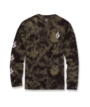 Volcom Mens Iconic Stone Dye Long Sleeve Tee