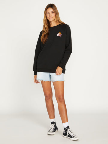 Volcom Womens Stone Magic Boyfriend Crew Sweatshirt