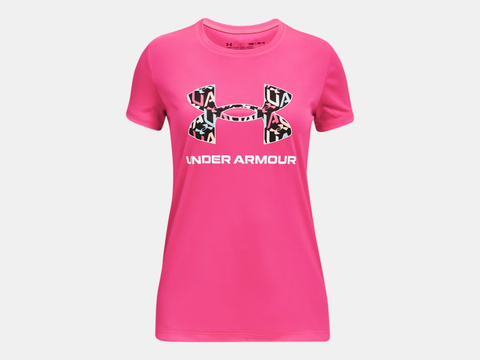 Under Armour Girls' Tech Solid Print BL SSC Short Sleeve Tee