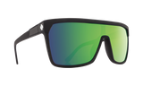 Spy Flynn Sunglasses - Matte Black - Happy Bronze with Green Spectra Mirror