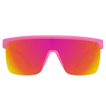 Spy Flynn 5050 Sunglasses - Matte Pink Matte Translucent White - Happy Bronze Pink Mirror