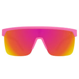 Spy Flynn 5050 Sunglasses - Matte Pink Matte Translucent White - Happy Bronze Pink Mirror