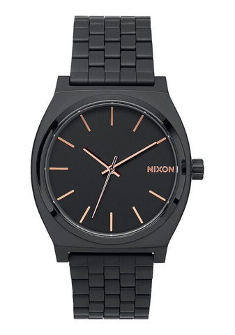 Nixon Time Teller Watch - All Black / Rose Gold