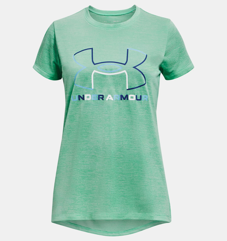 Under Armour Girls Big Logo Twist SS Tee