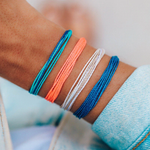 Pura Vida Solid Original Bracelet ~ Neon Blue