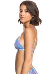 Roxy Womens Pop Surf Reversible Fixed Triangle Bikini Top