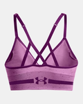 Under Armour Women's UA Seamless Low Long Heather Sports Bra