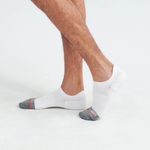 Saxx Mens Whole Package 3-Pack Low Show Socks -White