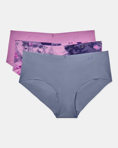 Under Armour Women's UA Pure Stretch Hipster 3-Pack Printed Underwear