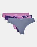 Under Armour Women's UA Pure Stretch Thong 3-Pack Printed