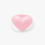 Pura Vida Bubble Heart Resin Ring ~ Opaque