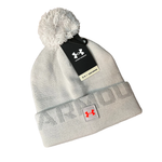 Under Armour Men's UA Halftime Fleece Pom Beanie - Gray