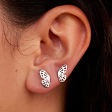 Pura Vida Fly Away Stud Earrings ~ Silver