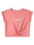Roxy Girls Triple Love Tie Front T-Shirt