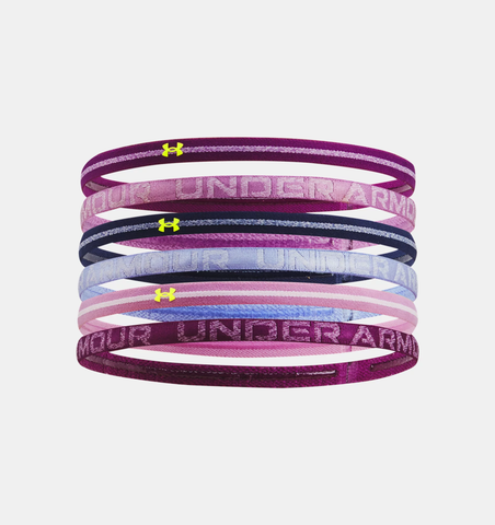 Under Armour Women's UA Heathered Mini Headbands - 6 Pack - Rivalry / Jellyfish