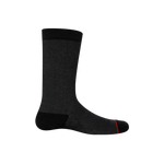 Saxx Mens Whole Package Crew Socks - Black Heather