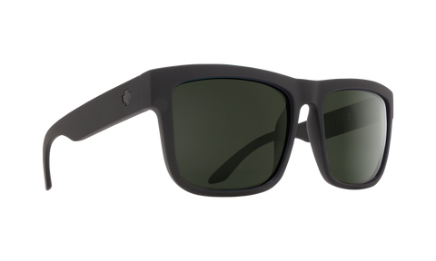 Spy Discord Sunglasses - SOSI Matte Black - Happy Gray Green