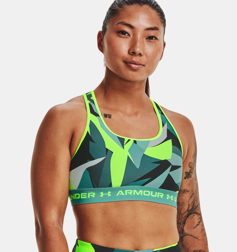 Under Armour Women's Armour® Mid Crossback Printed Sports Bra – Rumors  Skate and Snow