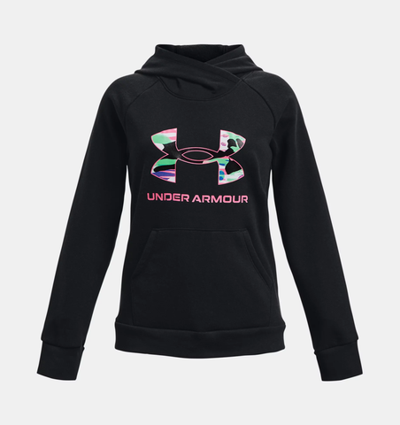 Under Armour Girls' UA Rival Fleece Big Logo Hoodie