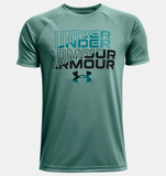 Under Armour Boys' UA Tech™ Wordmark Logo Short Sleeve Shirt