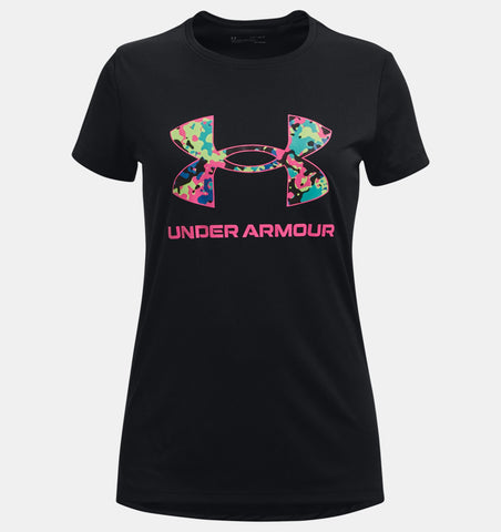 Under ArmourGirls' UA Tech™ Solid Print Big Logo Short Sleeve Shirt