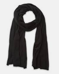 Tentree Jersey Knit Scarf - Meteorite Black