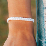 Pura Vida Braided Bracelet ~ White