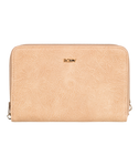 Roxy Womens Back In Brooklyn Zip-Around Wallet - Beige