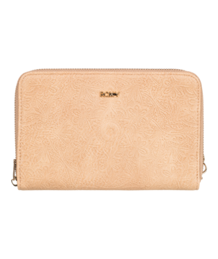 Roxy Womens Back In Brooklyn Zip-Around Wallet - Beige