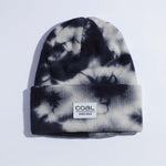 Coal The Standard Acrylic Knit Cuff Beanie - Black White Tie Dye