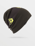 Volcom Mens Deadly Stones Beanie - Black Green