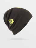 Volcom Mens Deadly Stones Beanie - Black Green