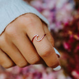 Pura Vida Ring ~ Rose Gold Wave