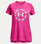 Under Armour Girls' UA Tech™ Twist Wordmark Short Sleeve