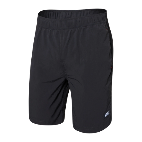 Saxx Mens Go Coastal Classic Volley 7" Swim Short - Faded Black