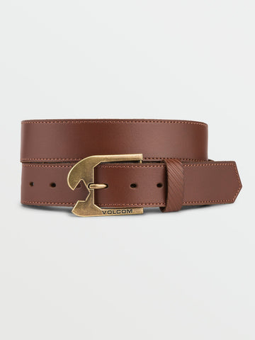 Volcom Mens Skully Leather Belt