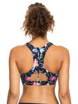 Roxy Womens Active Crop Top Bikini Top
