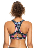 Roxy Womens Active Crop Top Bikini Top