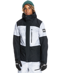 Quiksilver Mens Mission Printed Block Insulated Snow Jacket