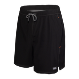 Saxx Mens Oh Buoy Stretch Volley 7" Swim Short - Black