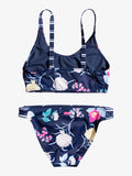 Roxy Girls Flowers Addict Crop Top Bikini Set