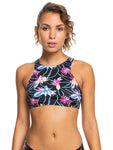 Roxy Womens Active Crop Top Bikini Top