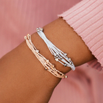 Pura Vida Silver Heart Malibu Bracelet ~ White