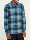 Volcom Mens Caden Plaid L/S Flannel Shirt