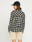 Volcom Womens Plaid to Meet U Long Sleeve Flannel