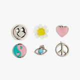 Pura Vida Kaleidoscope Stud Earrings Pack ~ Silver