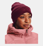 Under Armour Women's UA Around Town Cuff Beanie - Dark Maroon
